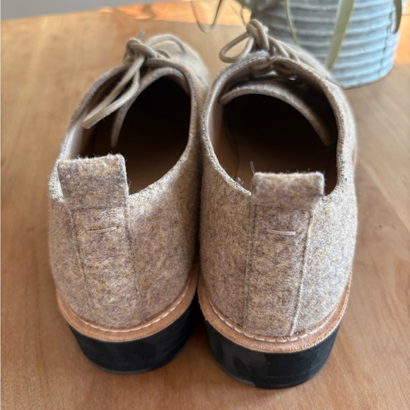 Eileen Fisher NIMS Felt Oatmeal Oxfords W11 • LIKE NIB • new dust bag included - Picture 14 of 17